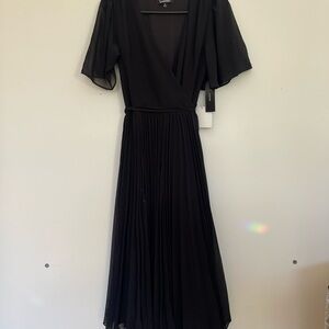 Elegant Black Wrap Dress